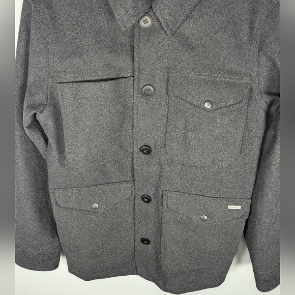 Eddie Bauer Men's Bulman Creek Forester Jacket Coat Dark Charcoal Heather Small - Picture 2 of 5